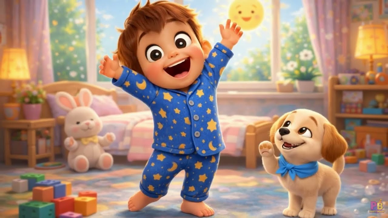 🌈el niño se levanta ya  – Canción Infantil  | Música para Niños  | Party Boom🎈