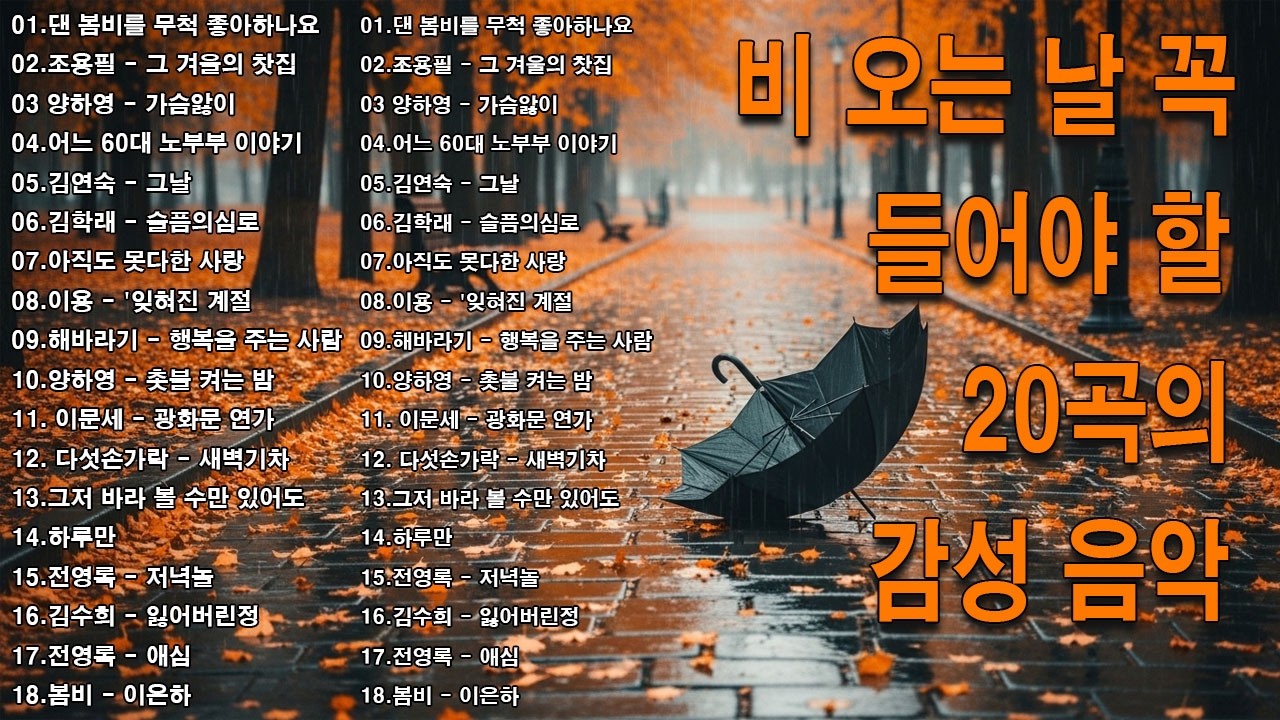 7080 추억의 노래 TOP 35놓치면 후회할걸 📻💿 1월이 되면 듣고 싶은 7080 노래 🕰️ 7080 감성 플레이리스트