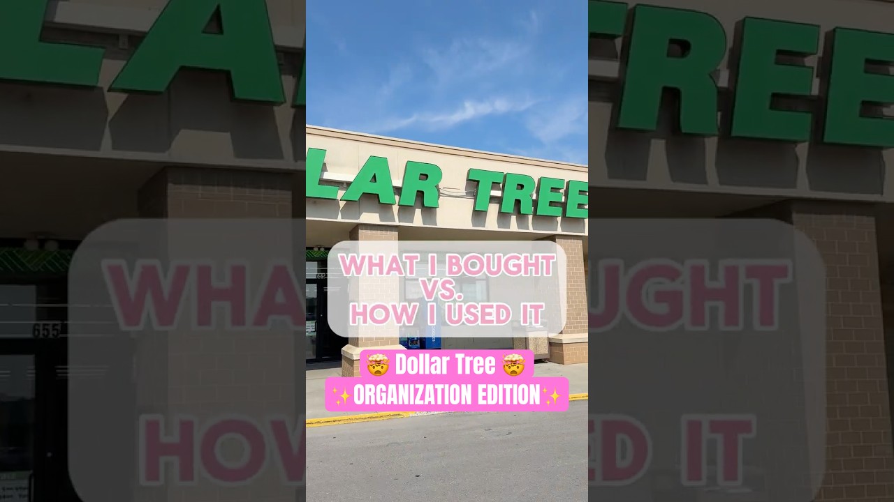 ✨What I Bought VS. How I Used It✨ 🤯 Dollar Tree ORGANIZATION edition #hack #organization #home