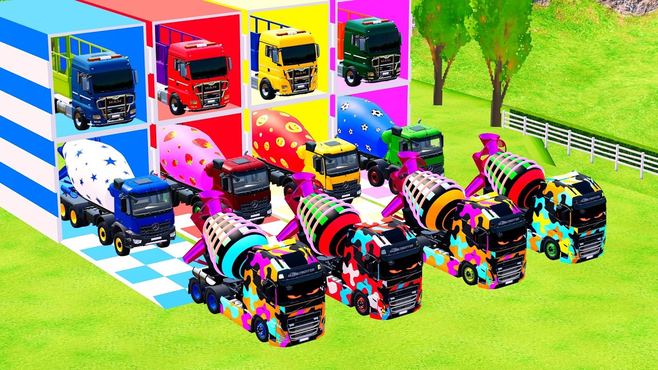 TRANSPORTING CRANE, MIXER TRUCK by MAN TRANSPORTER! Farming Simulator 22 #25