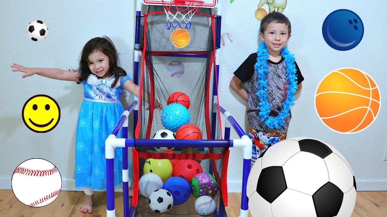 Learn Different Ball Names with Sports Toy for Toddlers and Children