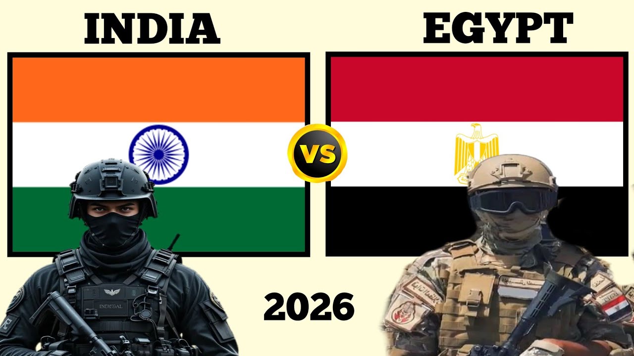 India vs Egypt Military Power 2026 | Egypt vs India Military Comparison 2026 | World Military Power