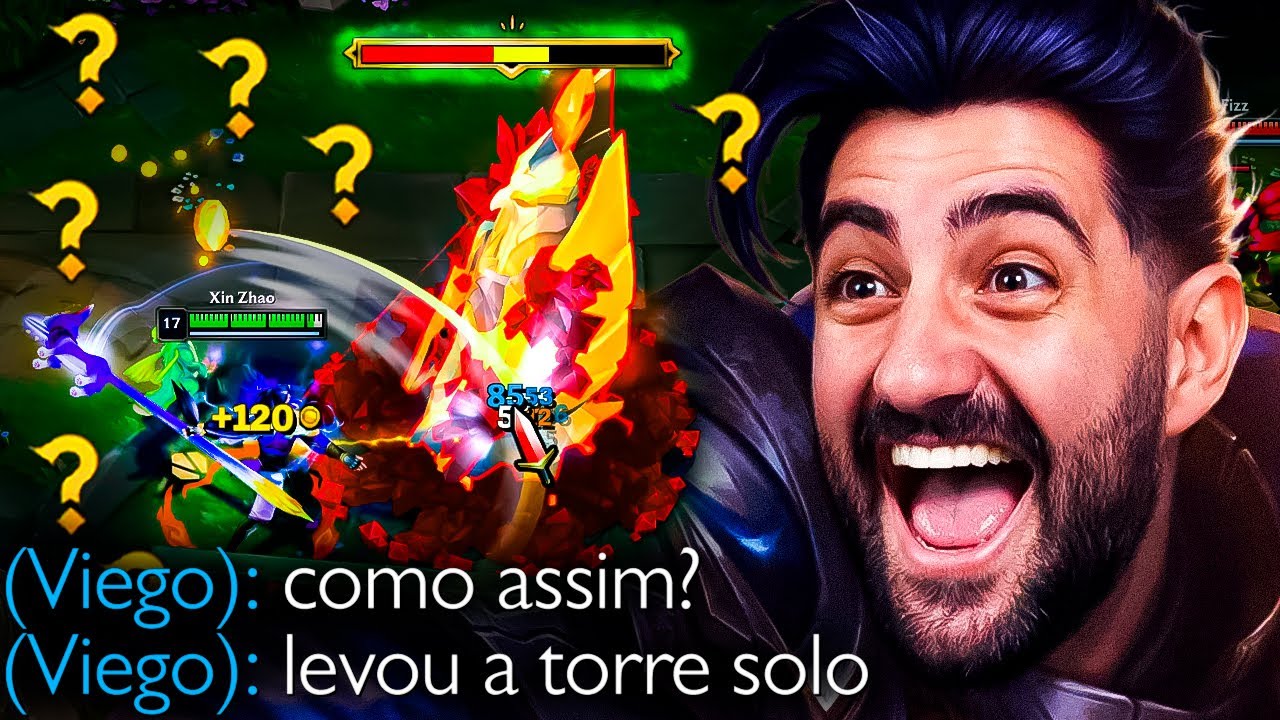 SOLAR A TORRE SEM MINIONS? PRAZER, XIN ZHAO AP KKKKKKKKKK