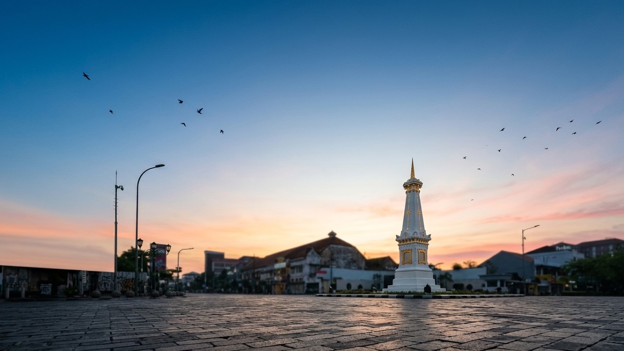 Tugu Jogja di Pagi Hari dan Cerita Mistis di Balik Jembatan Gondolayu