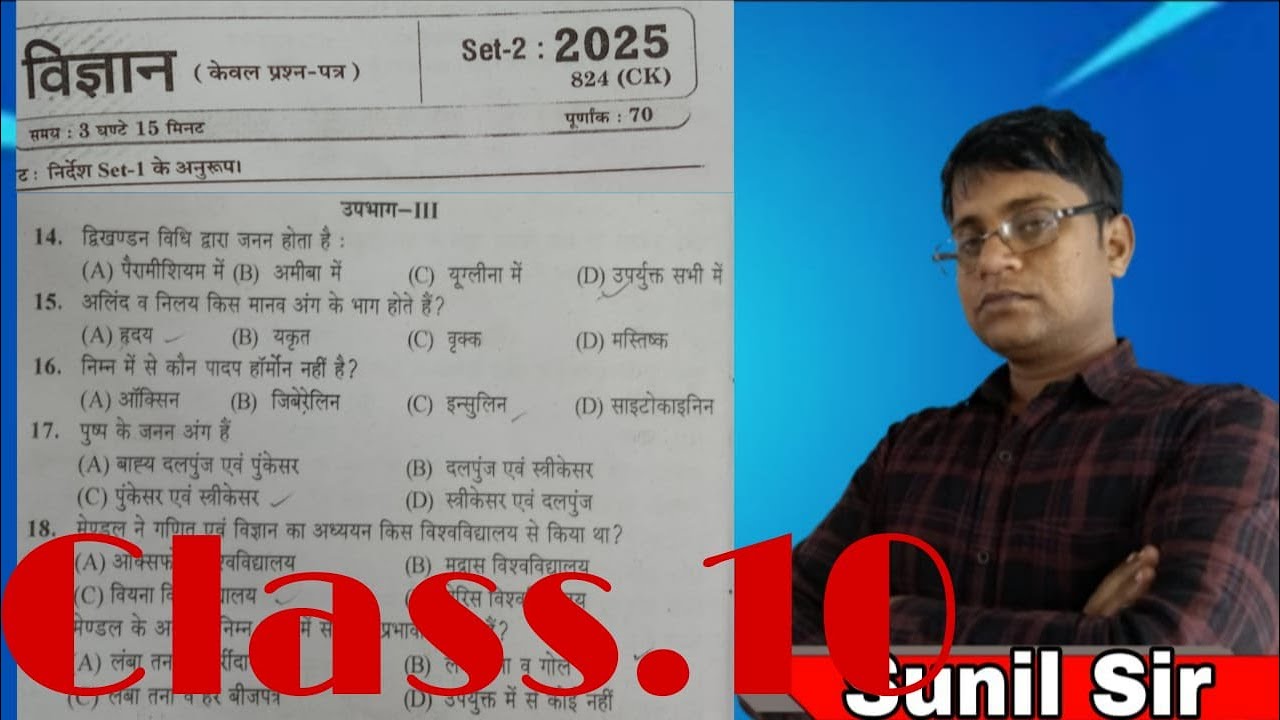 Modal Paper Important Questions Class 10th 2025 -2026 NCERT By Sunil Sir