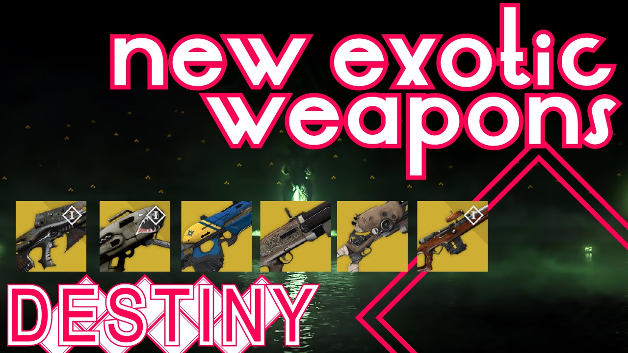 Destiny - new exotic weapons and armor