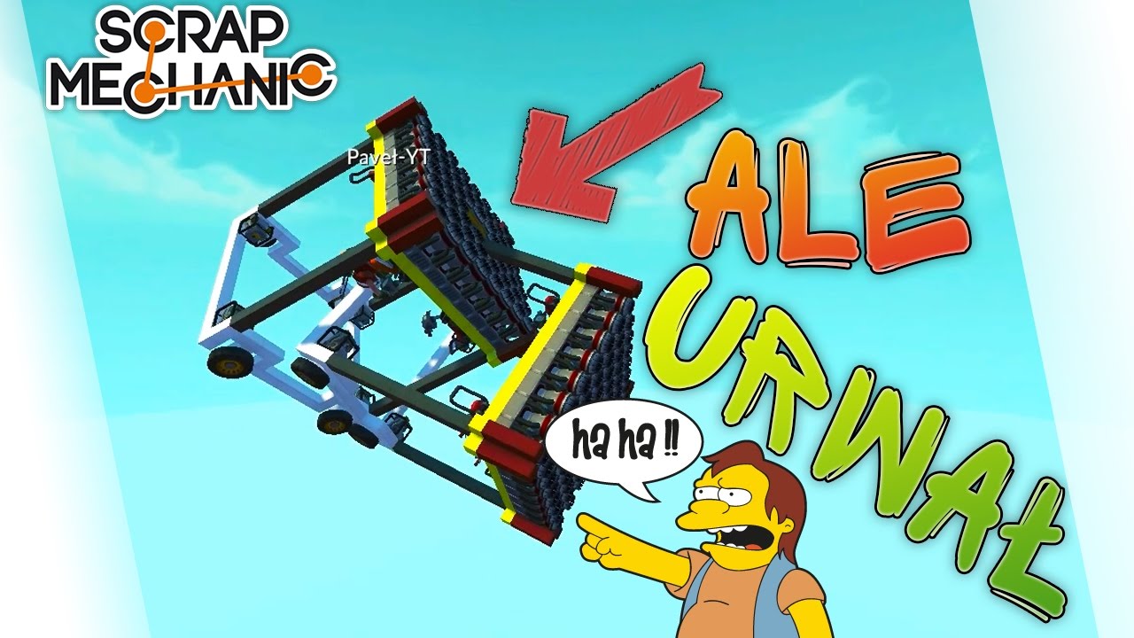 Scrap Mechanic Po Polsku #232 - Zderzyliśmy Się Windami! /Paveł || Plaga