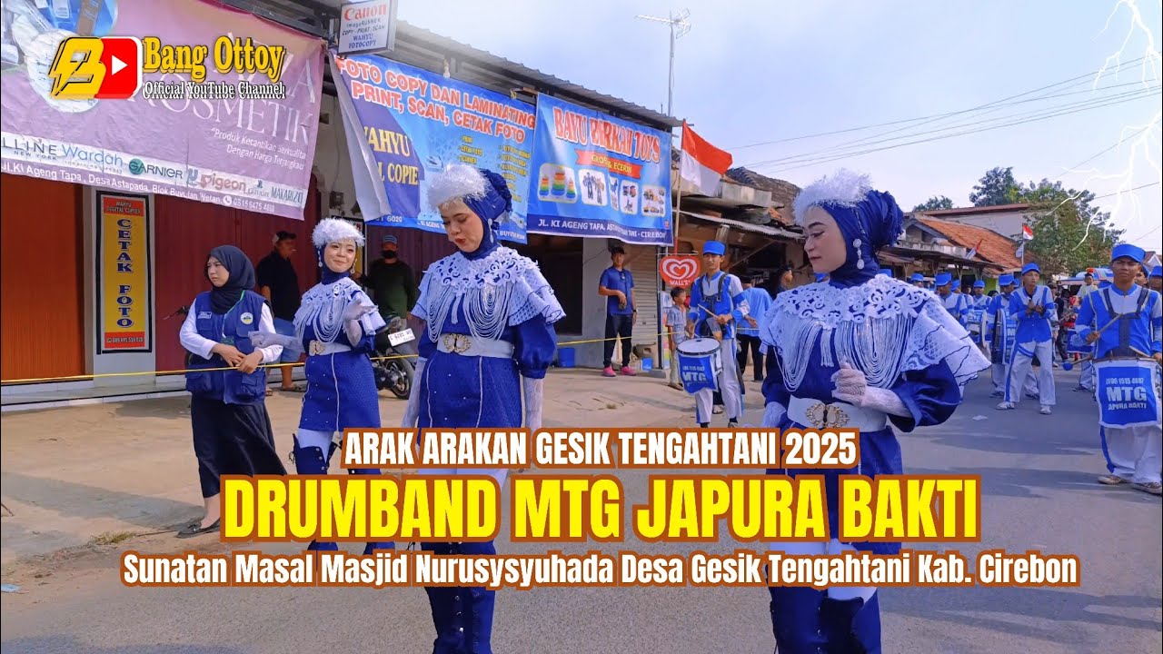 Drumband MTG JAPURA BAKTI di arak arakan Desa Gesik Tengahtani Cirebon 2025