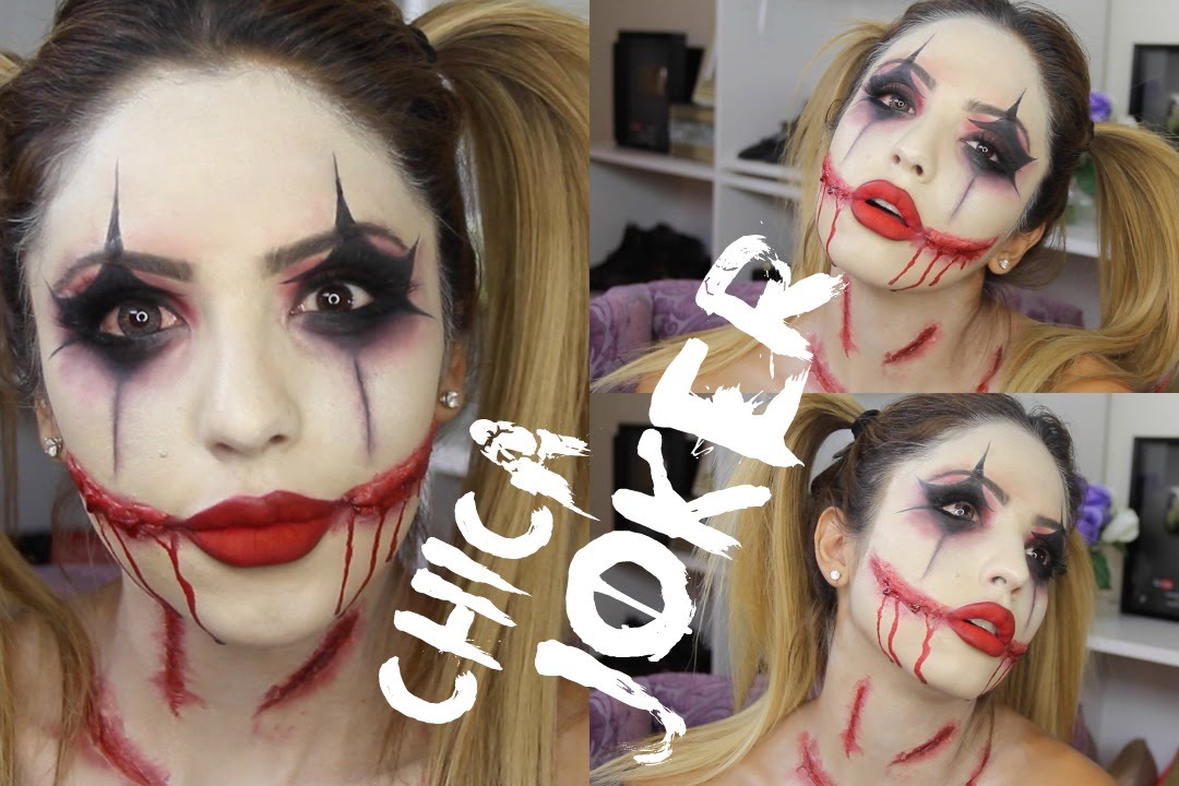 Chica JOKER/Halloween maquillaje
