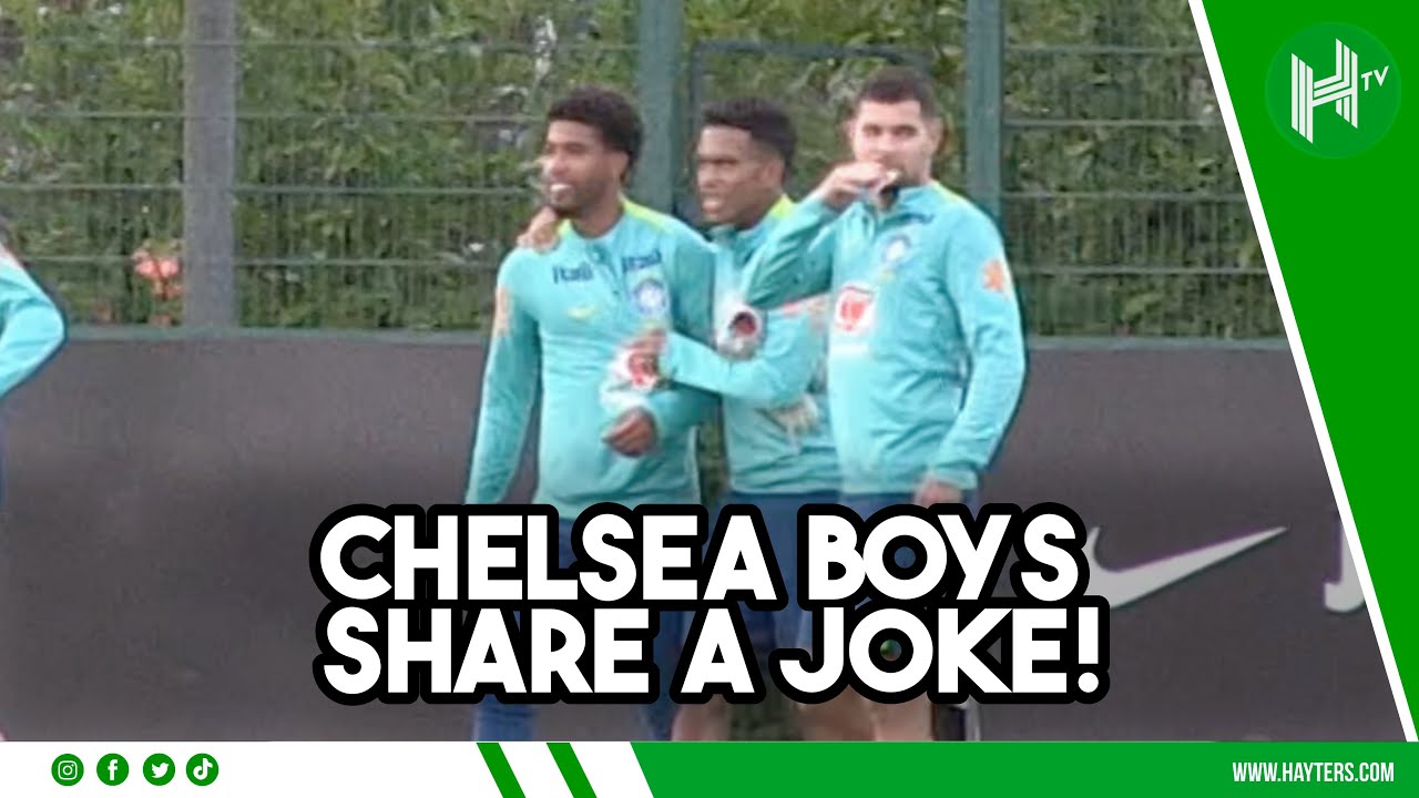 Chelsea boys JOKE and Gabriel VS Casemiro in Brazil training | Brazil v Senegal