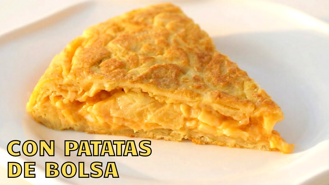 Tortilla de patatas con patatas de bolsa (¿funciona de verdad?) 😳🥔