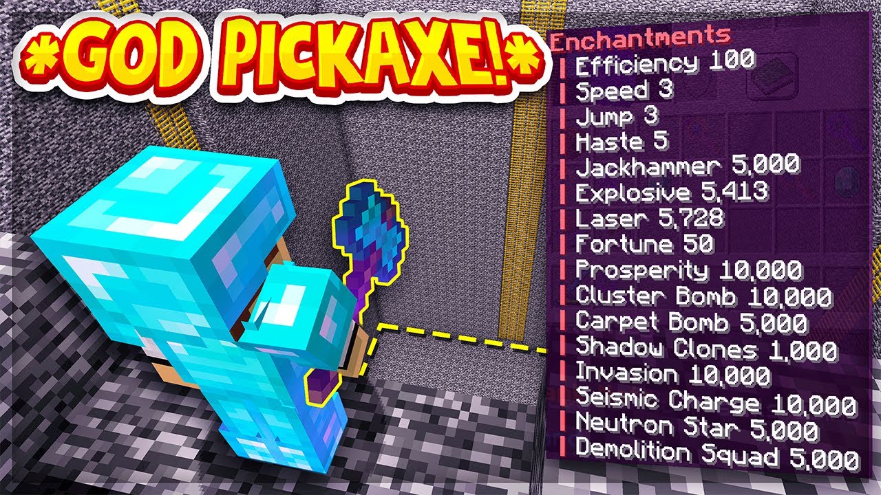 THIS *LEGENDARY* GOD PICKAXE DESTROYS MINES! | Minecraft Prison | McHub Atlantic