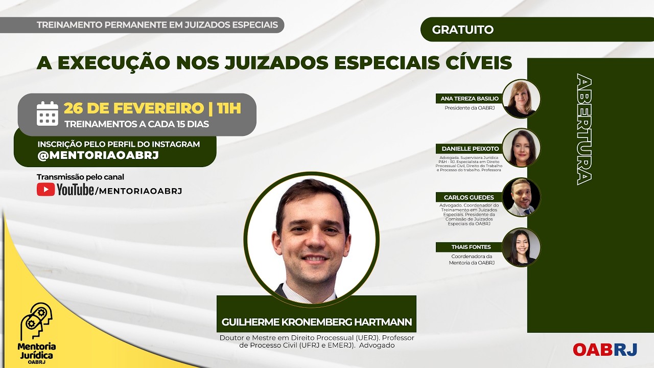 A Execução nos Juizados Especiais Cíveis - Treinamenro em Juizados Especiais - 26/02 - 11h