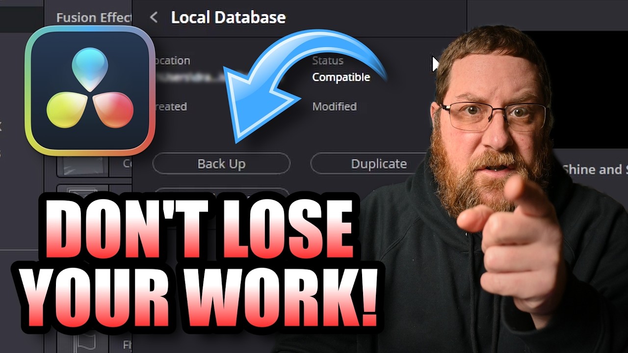 Protect Your Project! Learn the Easy Way to Backup and Restore in Davinci Resolve 19