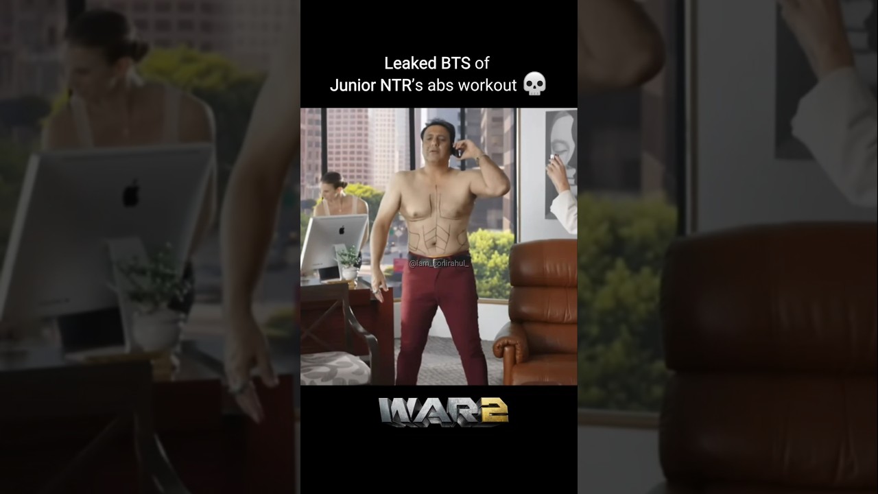 Jr NTR LEAKED Abs Transformation 💀 |  Making of War 2 | Meme Edit ✨