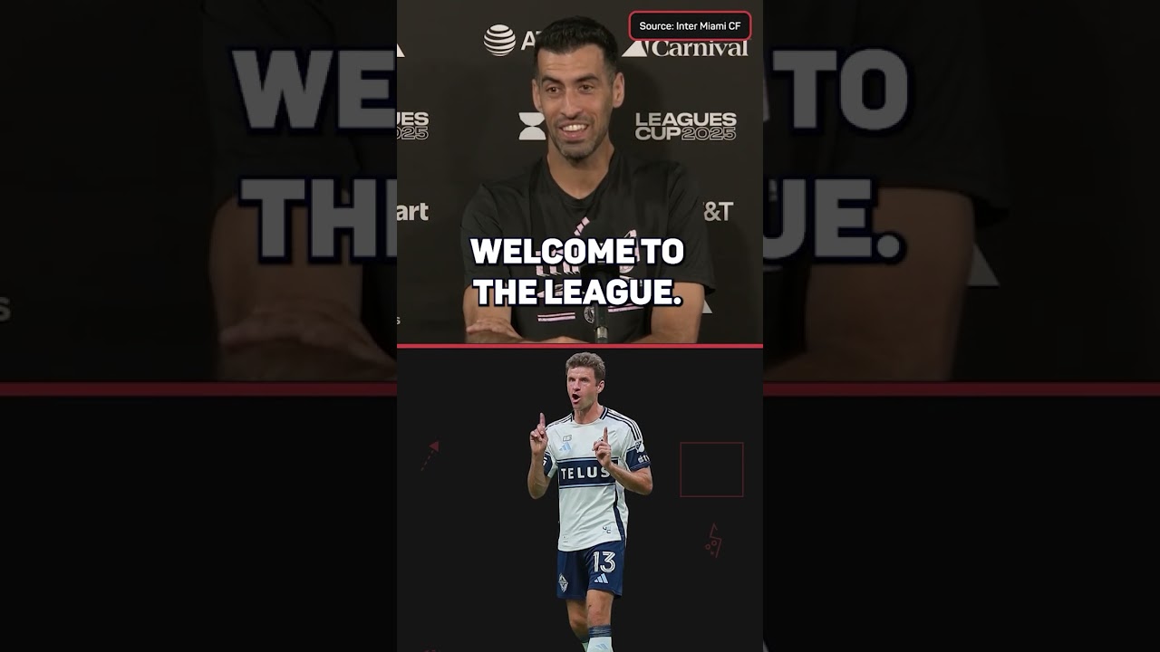 Sergio Busquets welcomes Thomas M&uuml;ller to MLS 🔥⚽️ #beINSPORTS