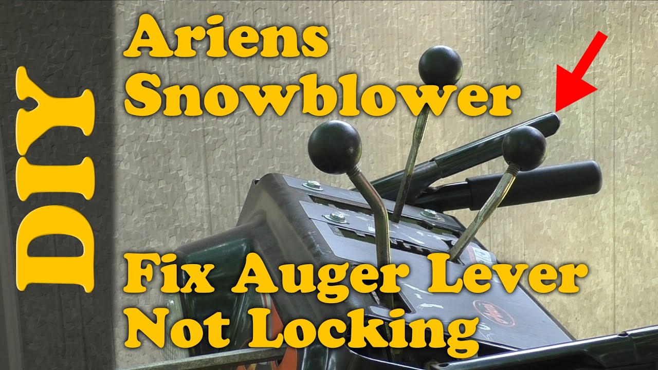 Snowblower Auger Locking Handle  Repair