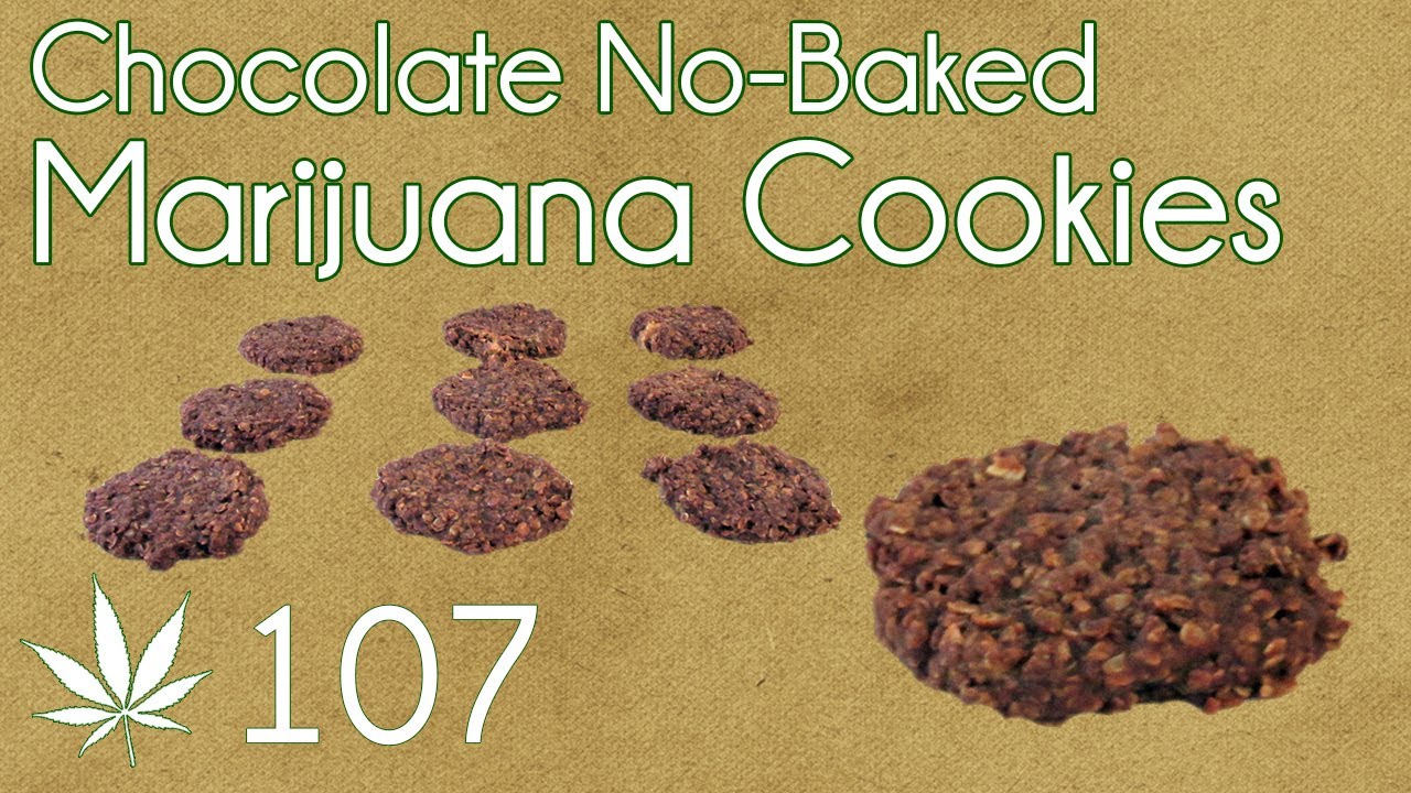 No Bake Cannabis Chocolate Cookies Cooking with Marijuana #107