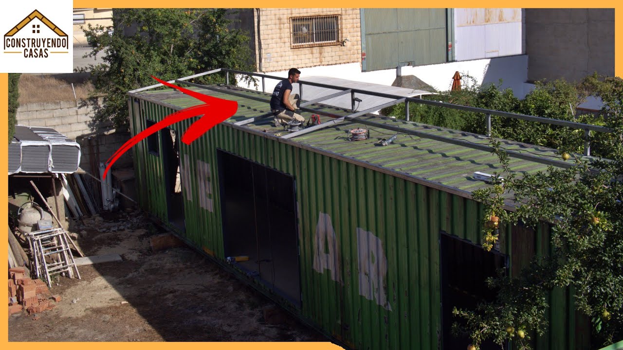 🔶ESTRUCTURA TECHO para CHAPA SANDWICHS🔶 Y PREMARCOS DE VENTANA | casa contenedor