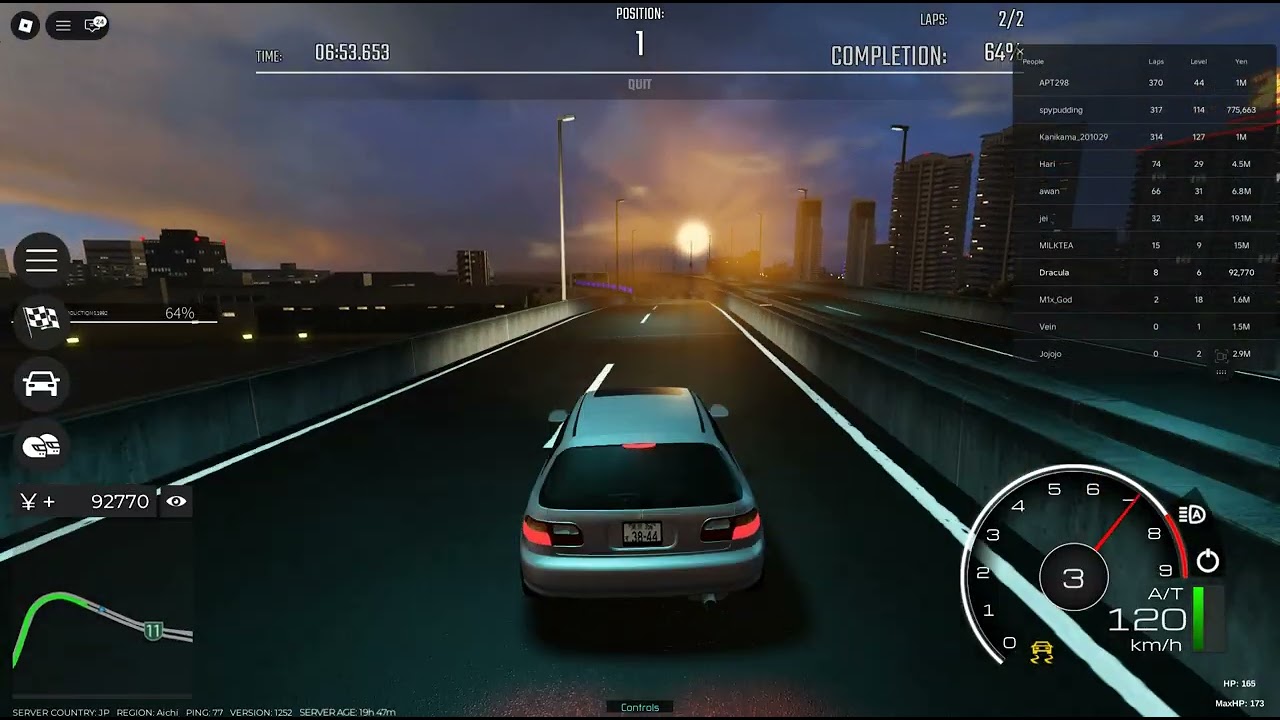roblox midnight racing gameplay honda civic eg sprint run