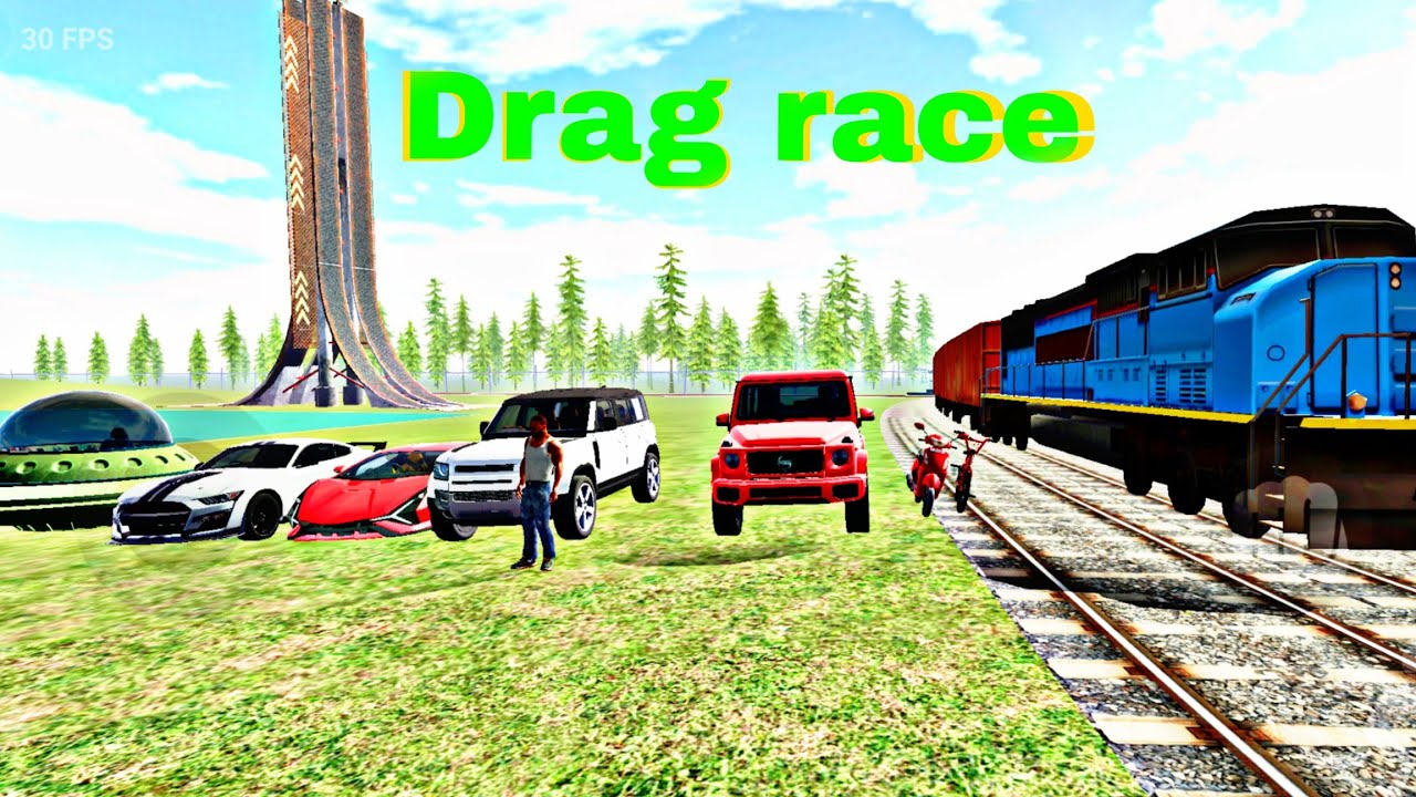 Epic Train vs Cars Darg Race | in India  Bike Driving Challenge!
