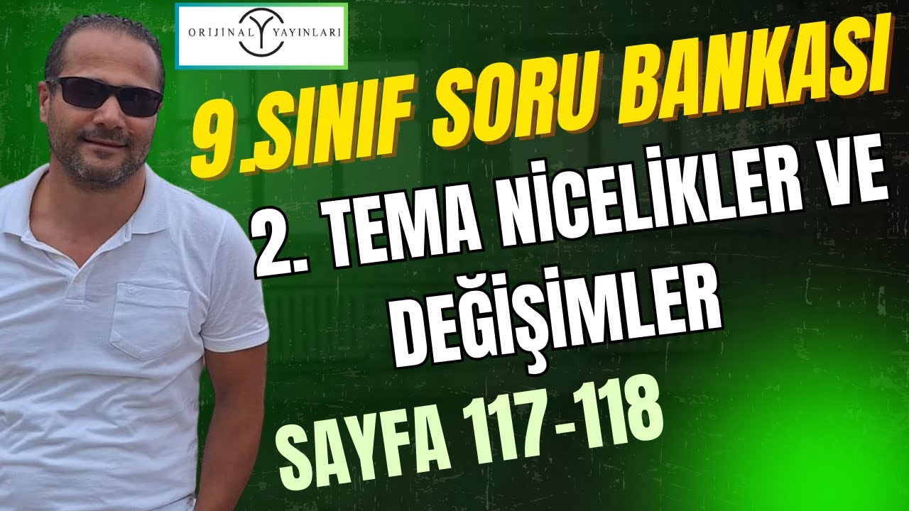 9.SINIF ORİJİNAL MATEMATİK SORU BANKASI ÇÖZÜMLERİ 2026| SAYFA : 117-118#orijinalmatematik #matematik