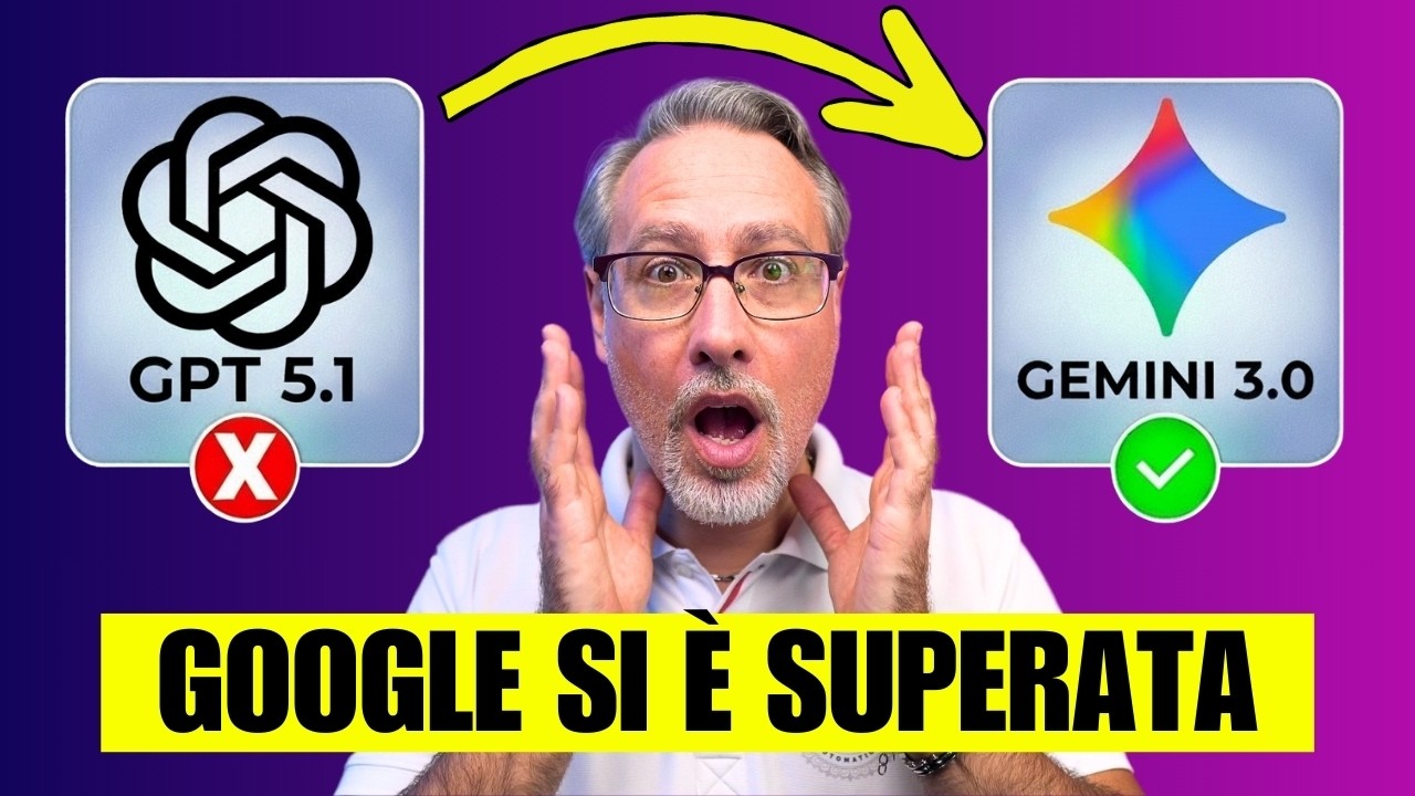 Mi è bastato provare 5 minuti GEMINI 3 per dire ADDIO a ChatGPT (definitivamente)
