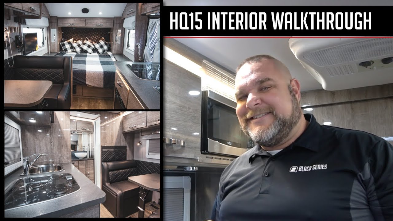 HQ15 Interior Walkthrough - Black Series Camper; Caravans, trailers and campers