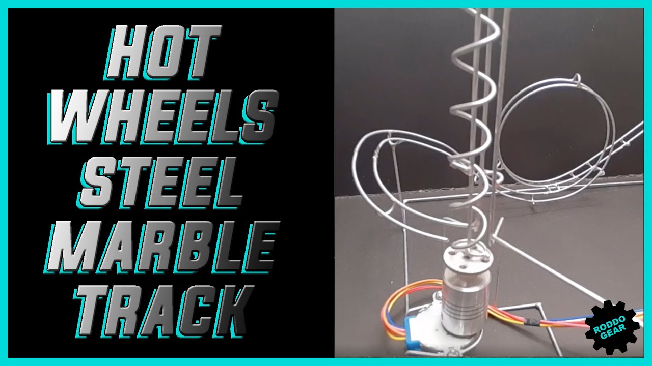 Hot Wheels Steel Marble Track - Pista de Mármol Tipo Hot Wheels Hecha de Alambre