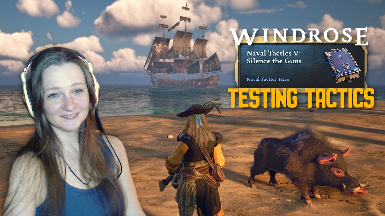 Upgrading My Frigate & Hunting Trophy Crocs (Trying Silence the Guns Naval Book) - Windrose Gameplay