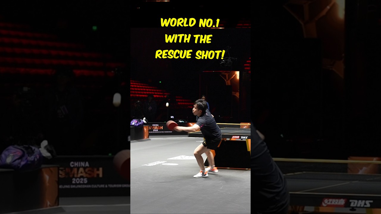 OUTRAGEOUS recovery from Wang Chuqin 😱