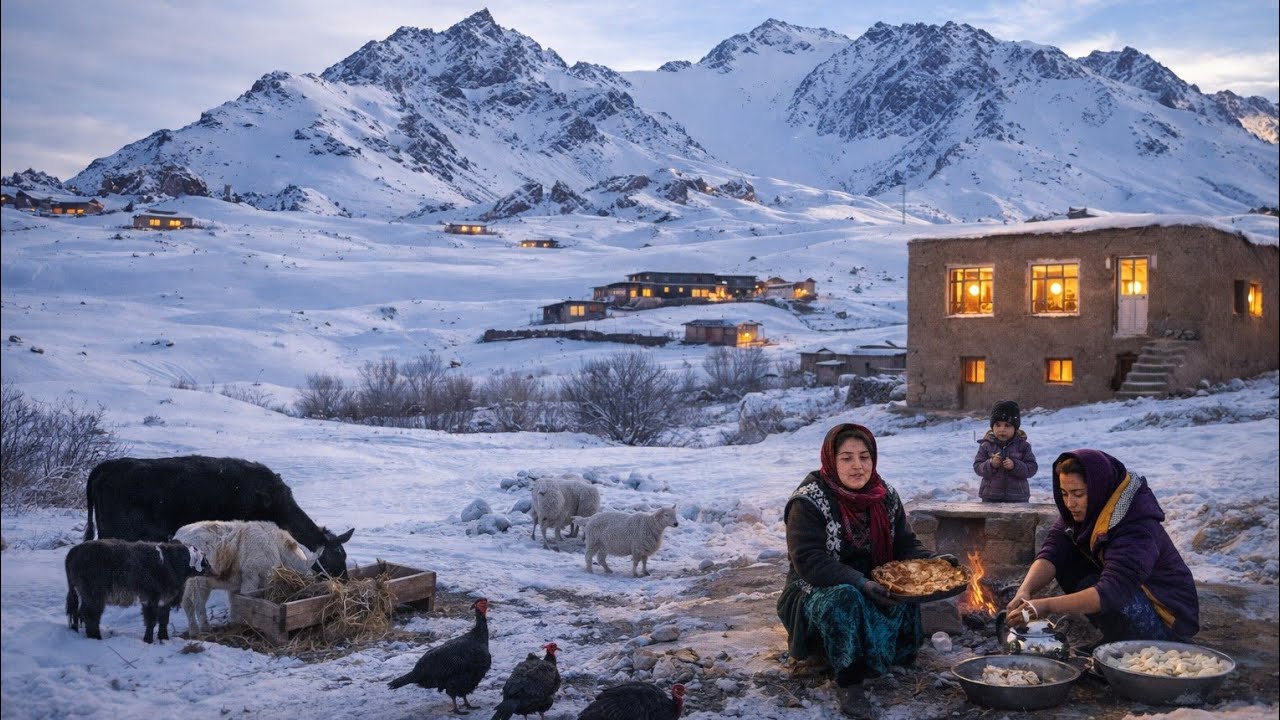Daily Life in a Harsh Freezing Winter Village | Rural Life in the Coldest Region of Afghanistan