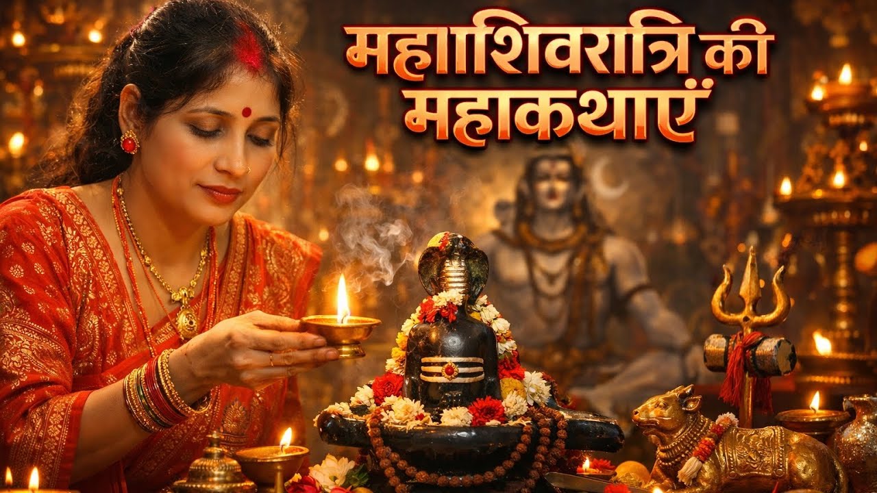 हर हर महादेव 🙏 महाशिवरात्रि की महाकथाएं एक साथ पूर्ण शिवरात्रि का महात्म 🙏🙏🤗🤗💐💐