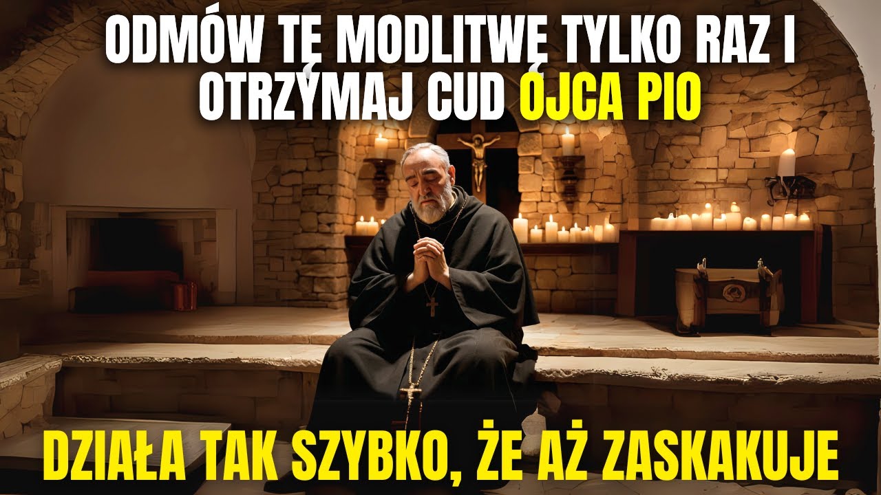 OJCA PIO: ODMÓW TĘ POTĘŻNĄ MODLITWĘ, ABY W KRÓTKIM CZASIE OTRZYMAĆ PILNY CUD