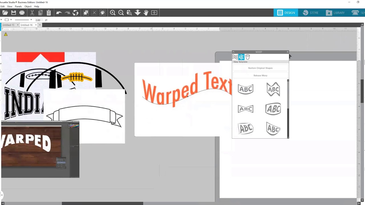 Silhouette Studio Class # 19 Warped Text