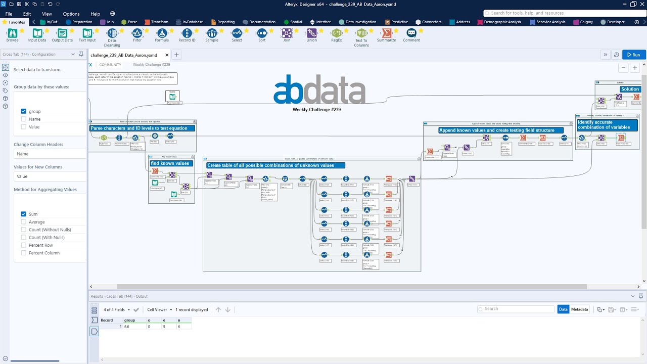 Alteryx Weekly Challenge #239 - AB Data Consulting