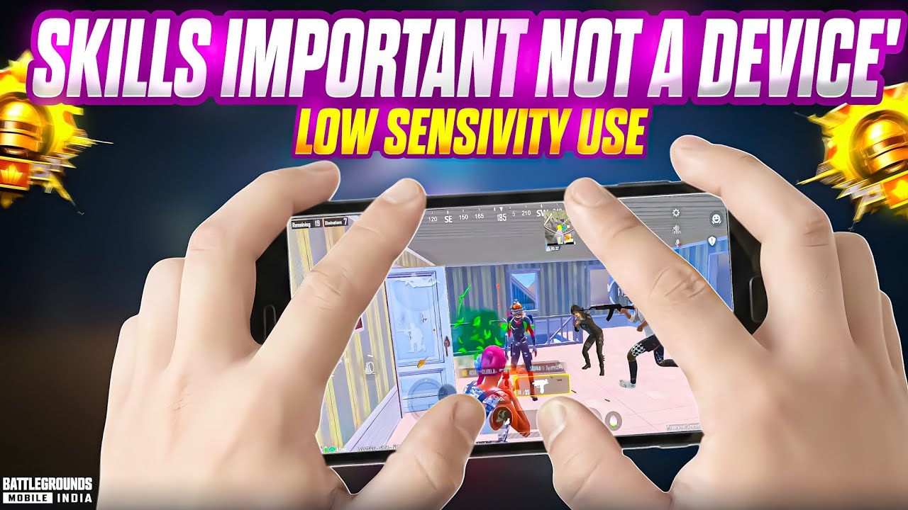 Pure Skills. No Excuses 1v4 Clutch Besi low sensitivity in⏳Bgmi / Pubg mobile gameplay 