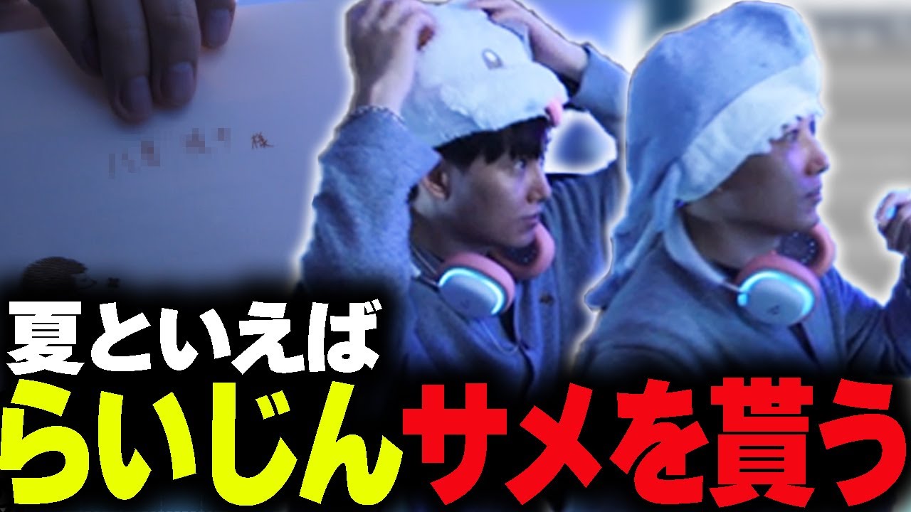 らいじん、ベとサメを貰う