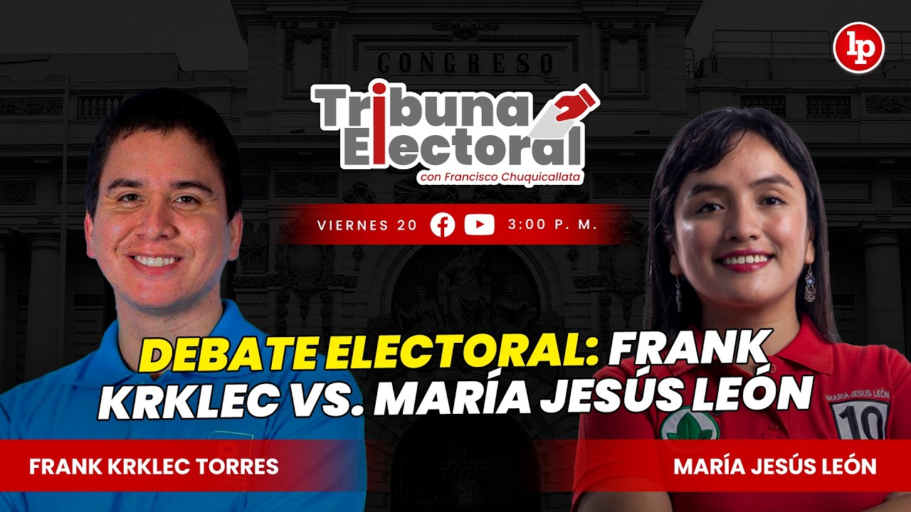 DEBATE ELECTORAL: Frank Krklec vs María Jesús León | Tribuna Electoral