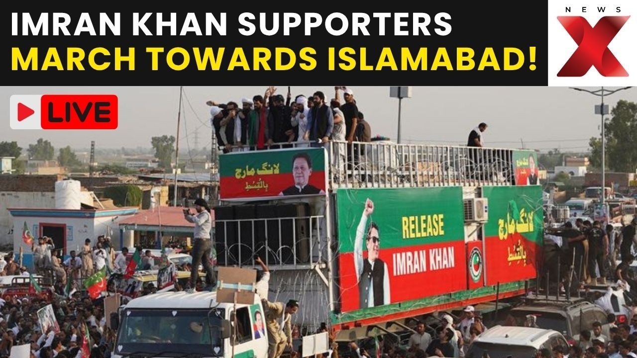 Imran Khan PTI March LIVE: Imran Khan Supporters Begin PTI Long March Towards Islamabad | LIVE NEWS