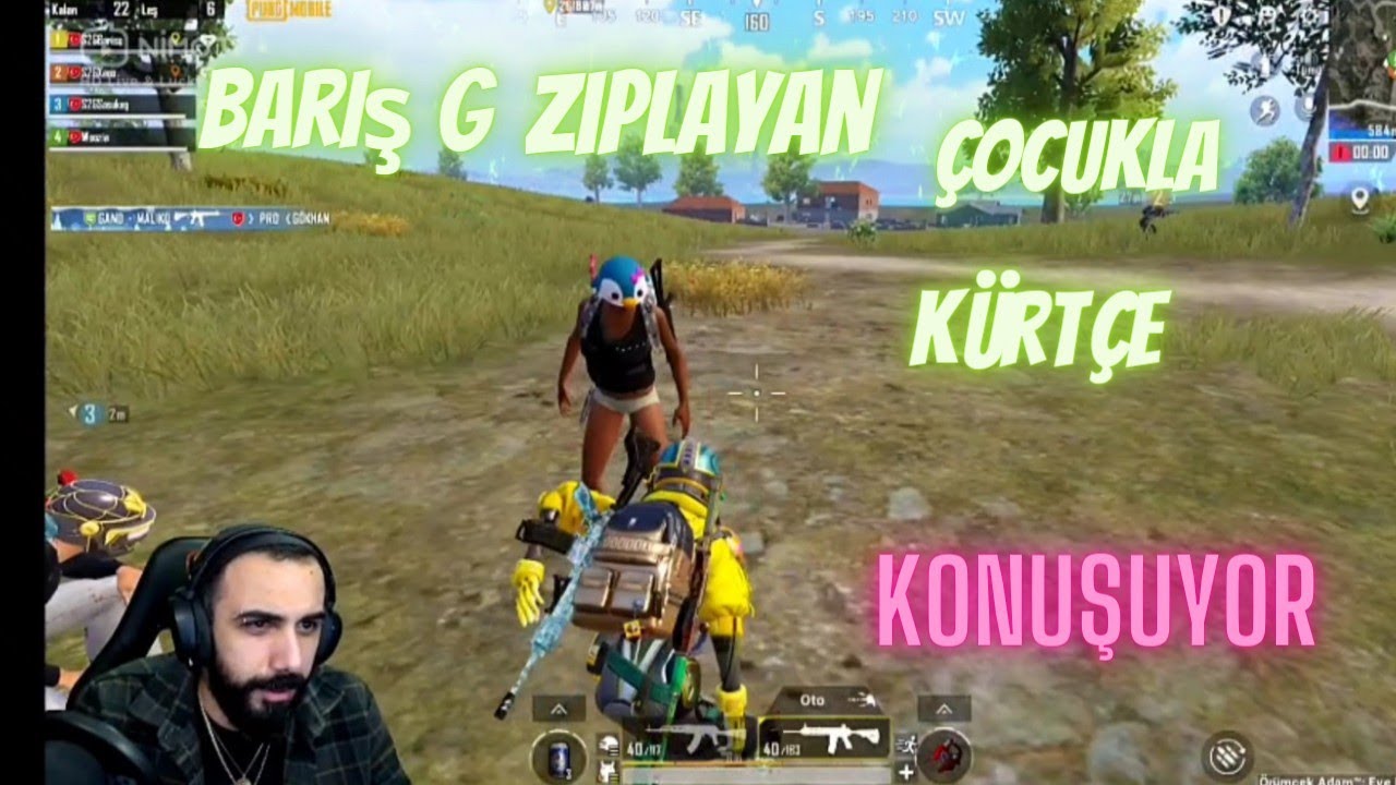 bariş g zıplayan &ccedil;ocukla K&uuml;rt&ccedil;e konuşuyor ! Pubg mobil