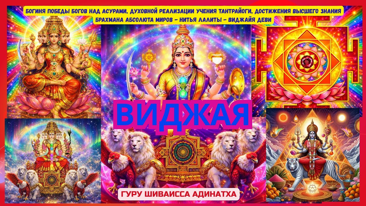Нитья Лалиты Виджайя Деви - Богиня духовной реализации учения Тантрайоги. Гуру Шиваисса Адинатха
