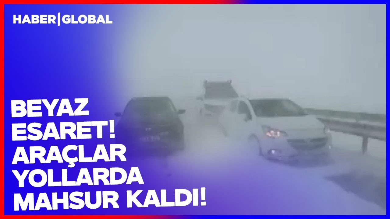 BEYAZ FELAKET | Sivas Kayseri Yolunu Kar Vurdu! &Ccedil;ok Sayıda Ara&ccedil; Mahsur Kaldı!