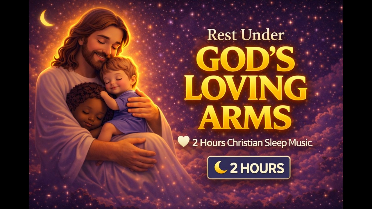 Rest Under God’s Loving Arms 🤍 | 2 Hours Christian Sleep Music for Deep Peace