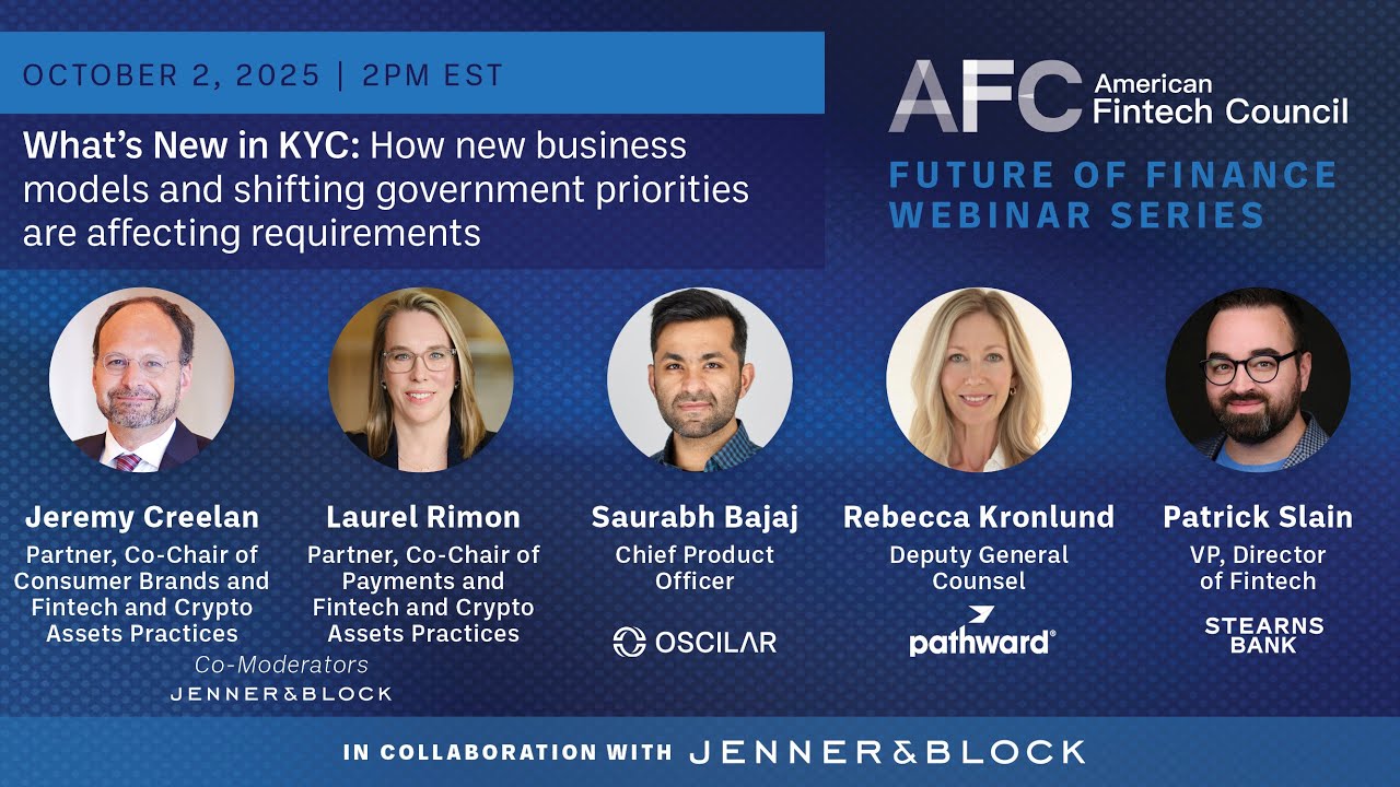 The Future of Fintech Webinar Series | What's New in KYC