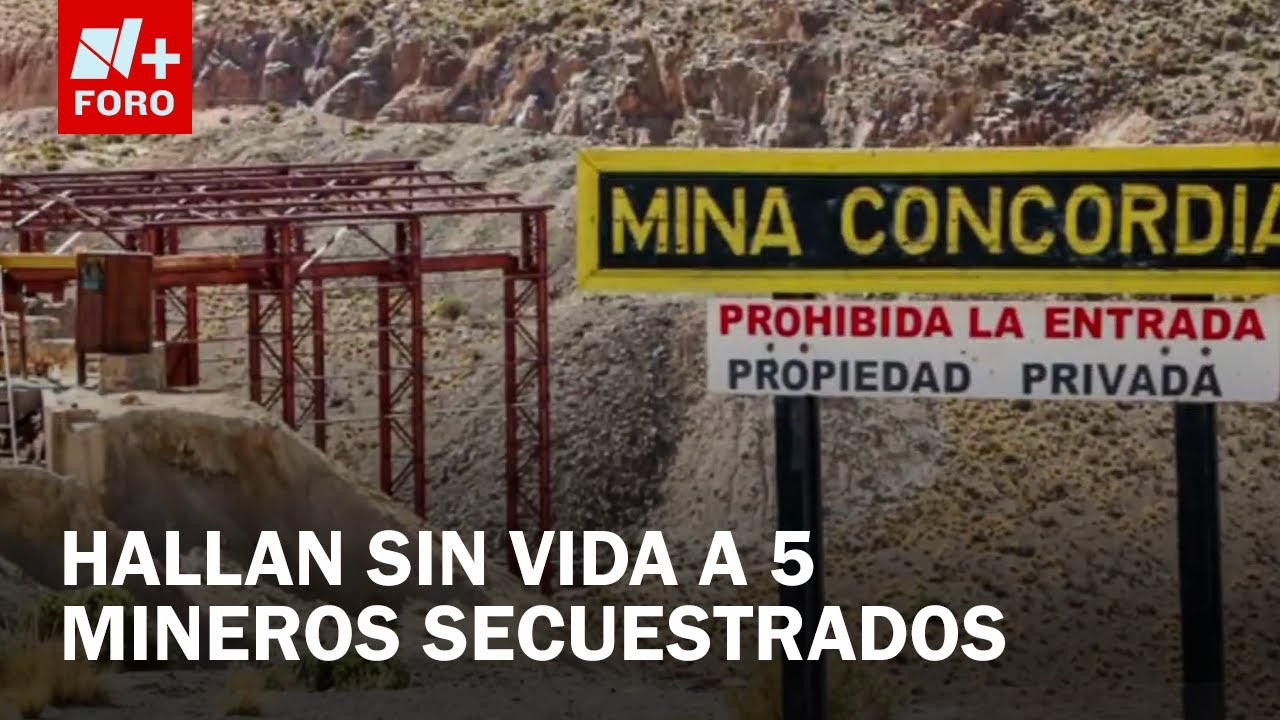 Confirman hallazgo de cinco cuerpos de mineros desaparecidos en Concordia, Sinaloa