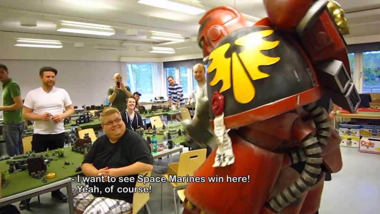 Pilerud's cosplay - Blood Angels Space Marine at LinCon 2013