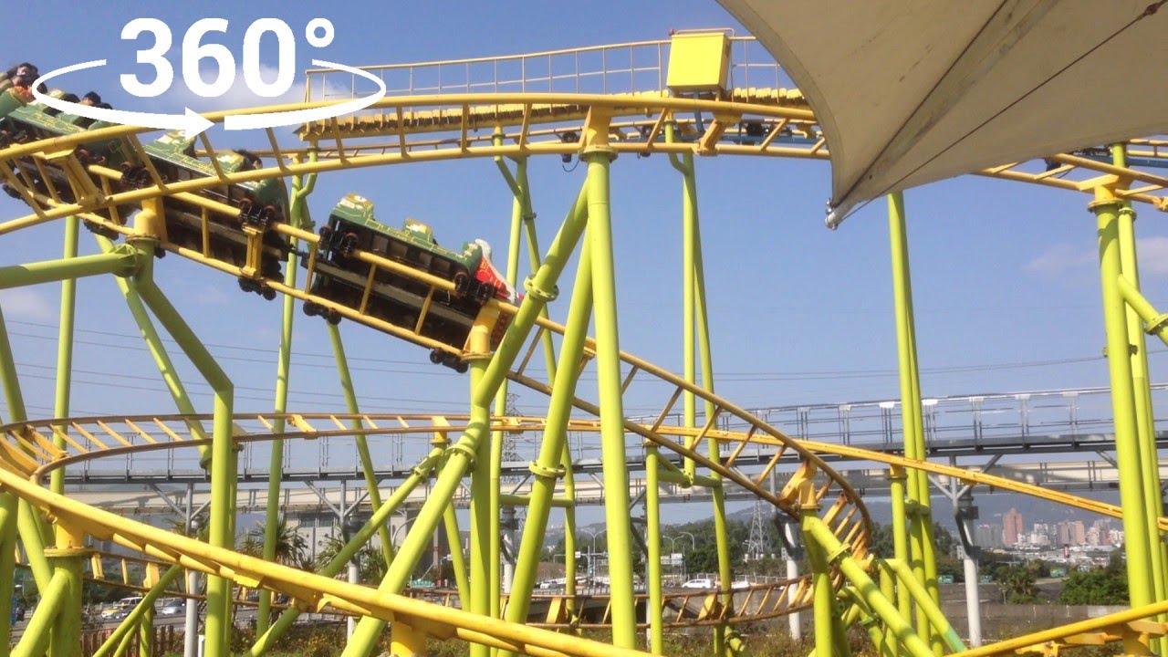 360° VIDEO - 兒童新樂園小雲霄飛車(魔法星際飛車)實況【拉斯特360】