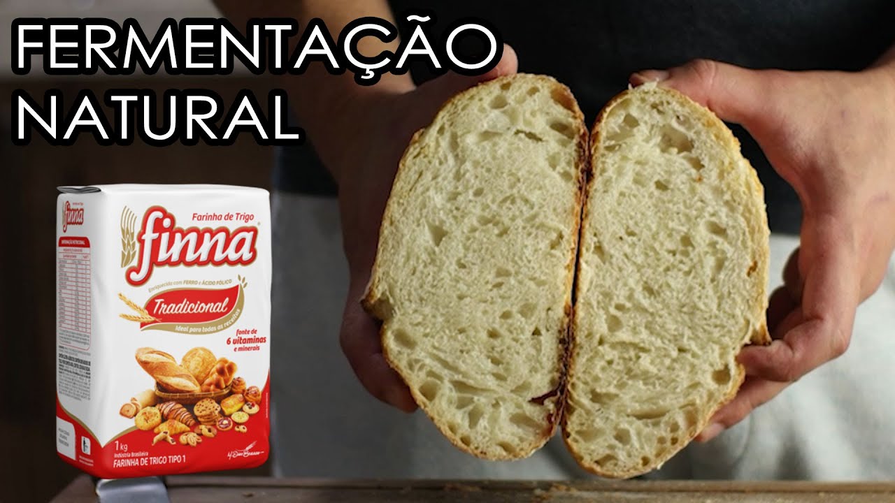 Pão de Fermentação Natural com farinha Finna