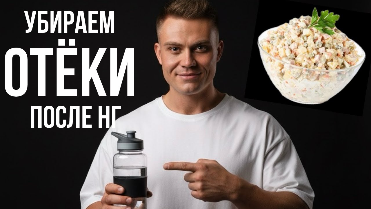 Как убрать новогодний  отёк | 4 способа скинуть 3-5 кг за неделю